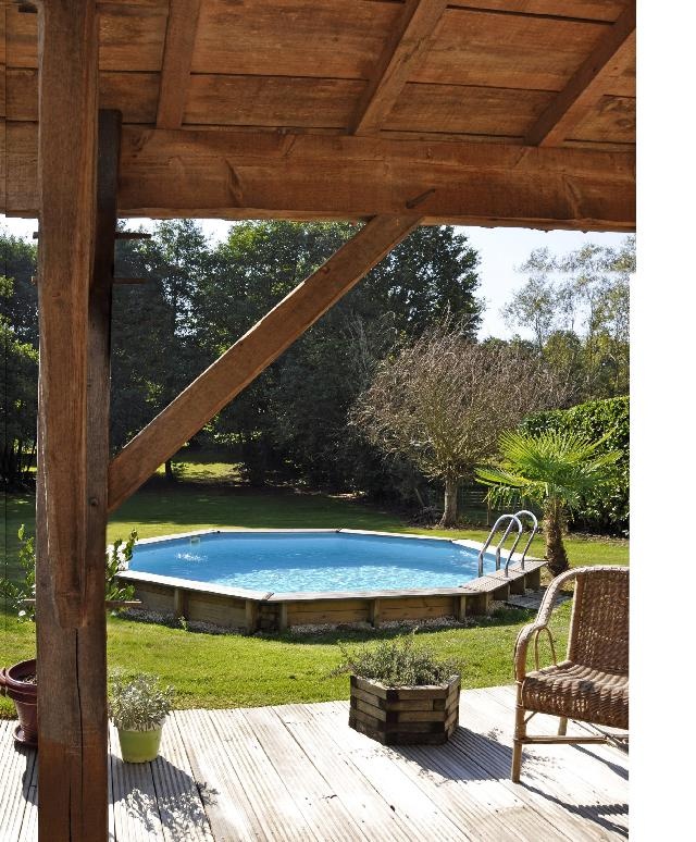 Gre Zwembad Normandie Set Grenen Rond 500