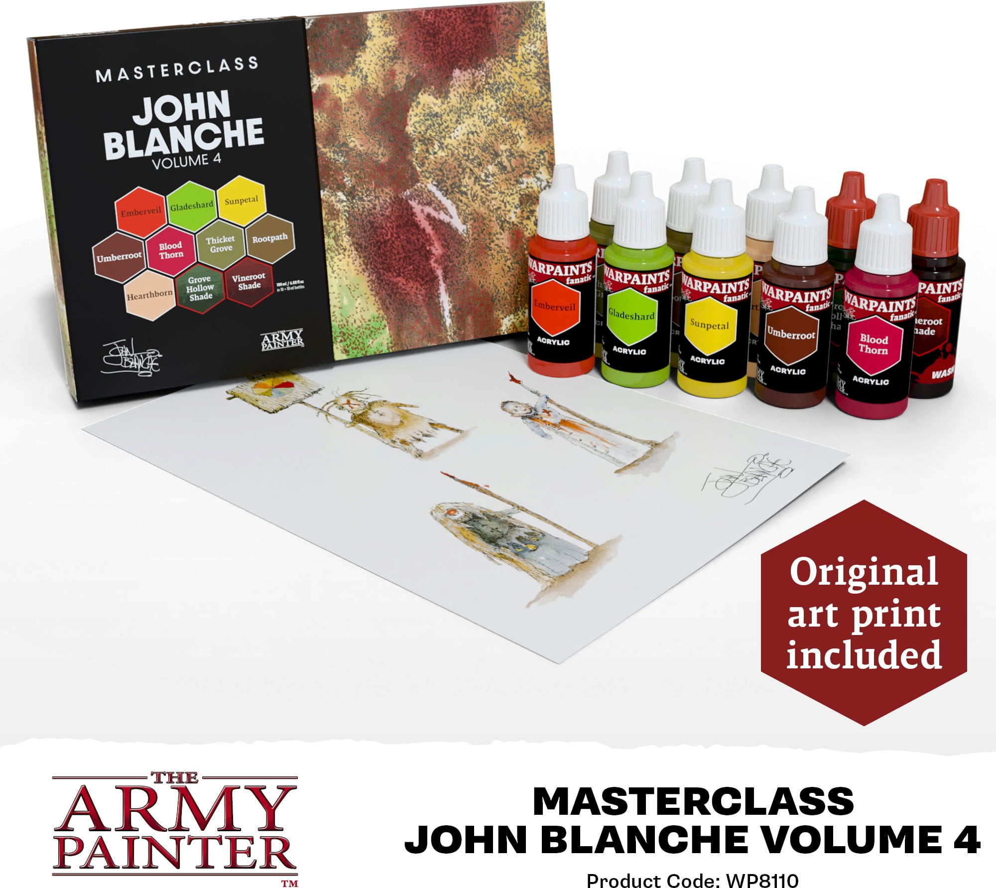 The Army Painter  Masterclass: John Blanche Vol. 4    Glut, Blut & rohe Intensität: Warme Grimdark-Farbpalette für Tabletop & Miniaturen