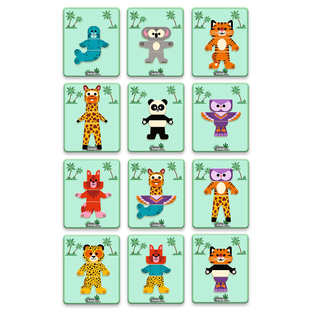 djeco magneetset inzebox mix 'n' match - 24st