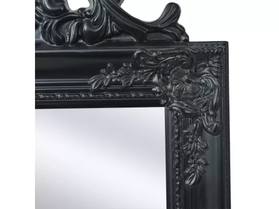 Miroir sur pied Style baroque 160x40 cm Noir