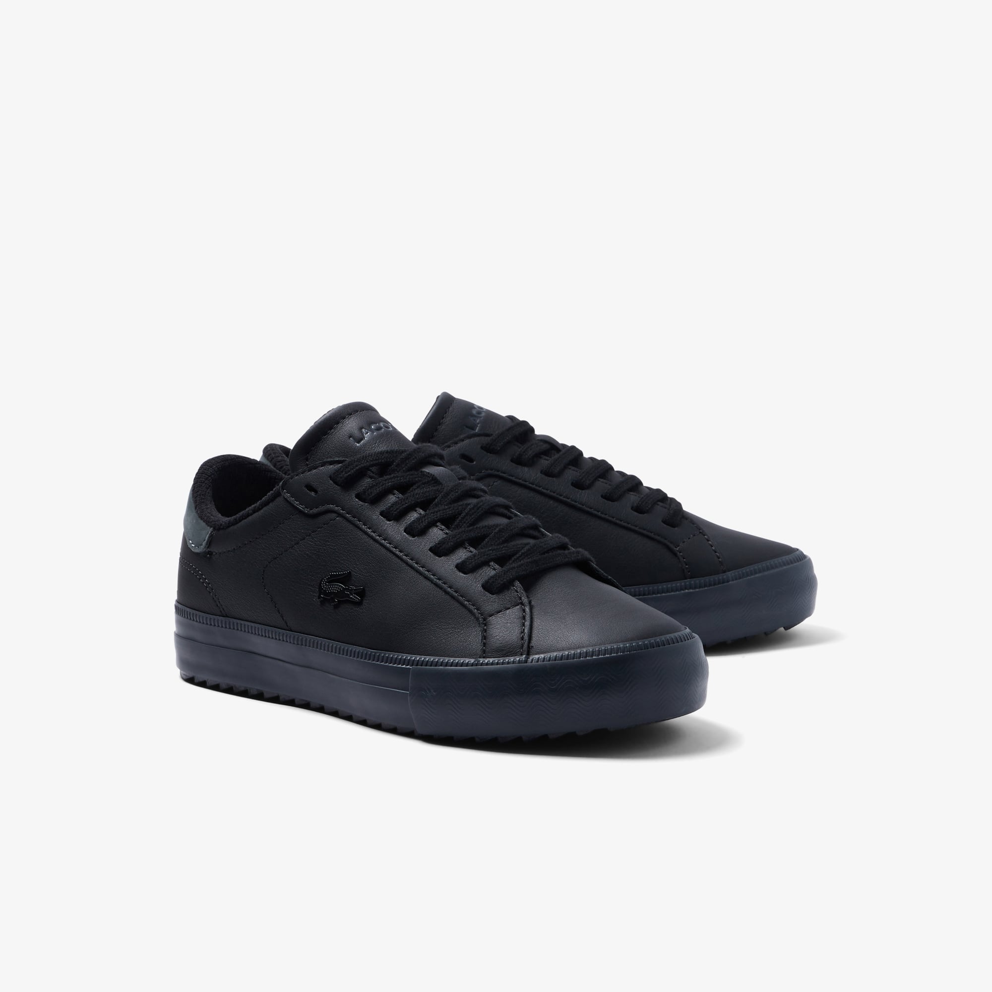 Chaussures outdoor Powercourt Winter femme Lacoste en cuir Outdoor - Noir - Lacoste - Femme