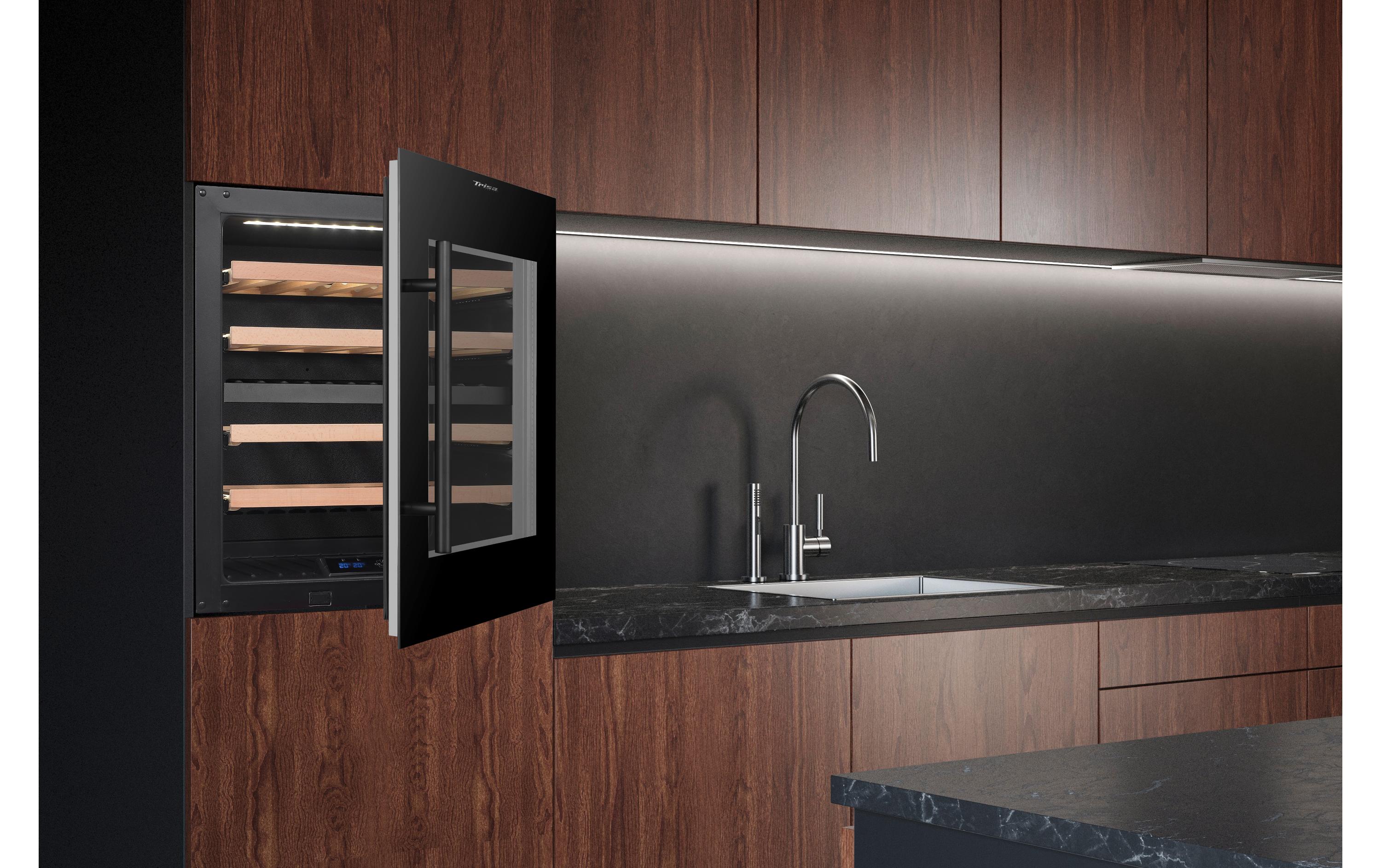 Einbauweinkühlschrank Dual Zone Schwarz, Rechts<br>Weinkühlschrank