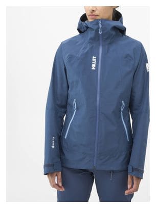Veste Imperméable Femme Millet Seneca Gore-Tex 3L Bleu