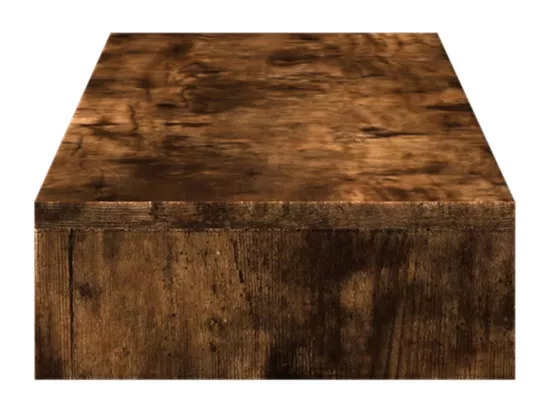 Support de moniteur chêne fumé 100x27x10 cm bois d'ingénierie