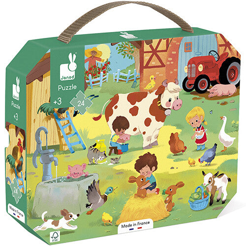 Janod puzzel op de boerderij - 24st