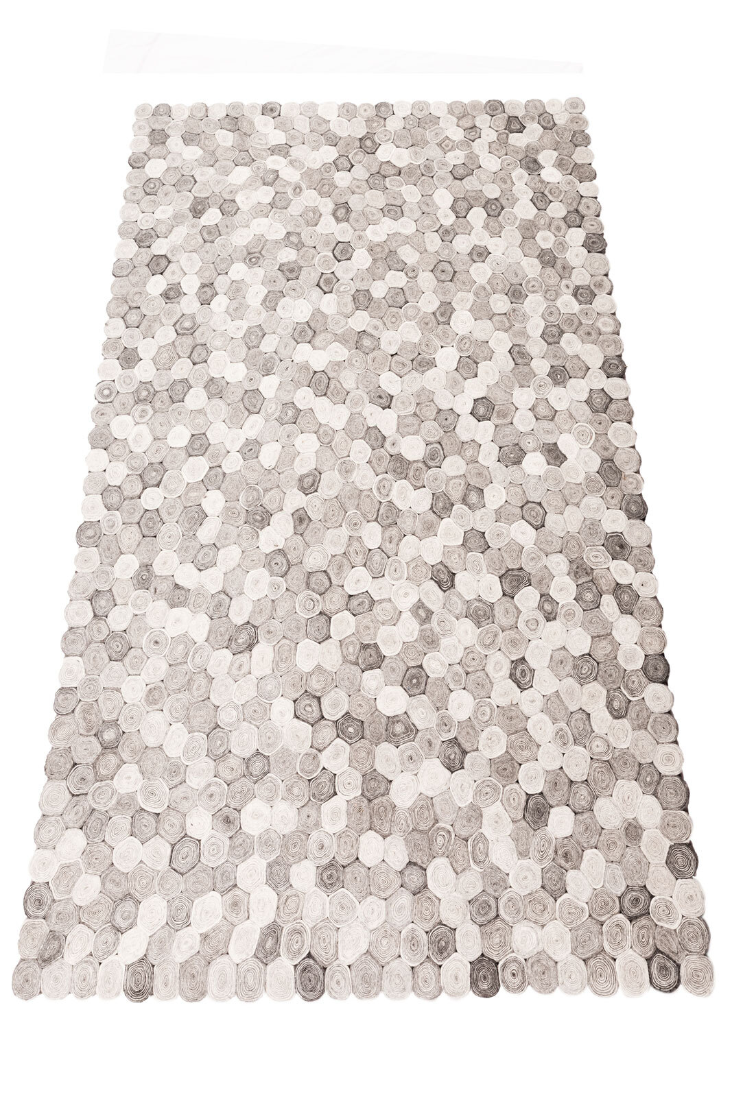 Moderner Teppich CRAZY 90 x 160 cm grau