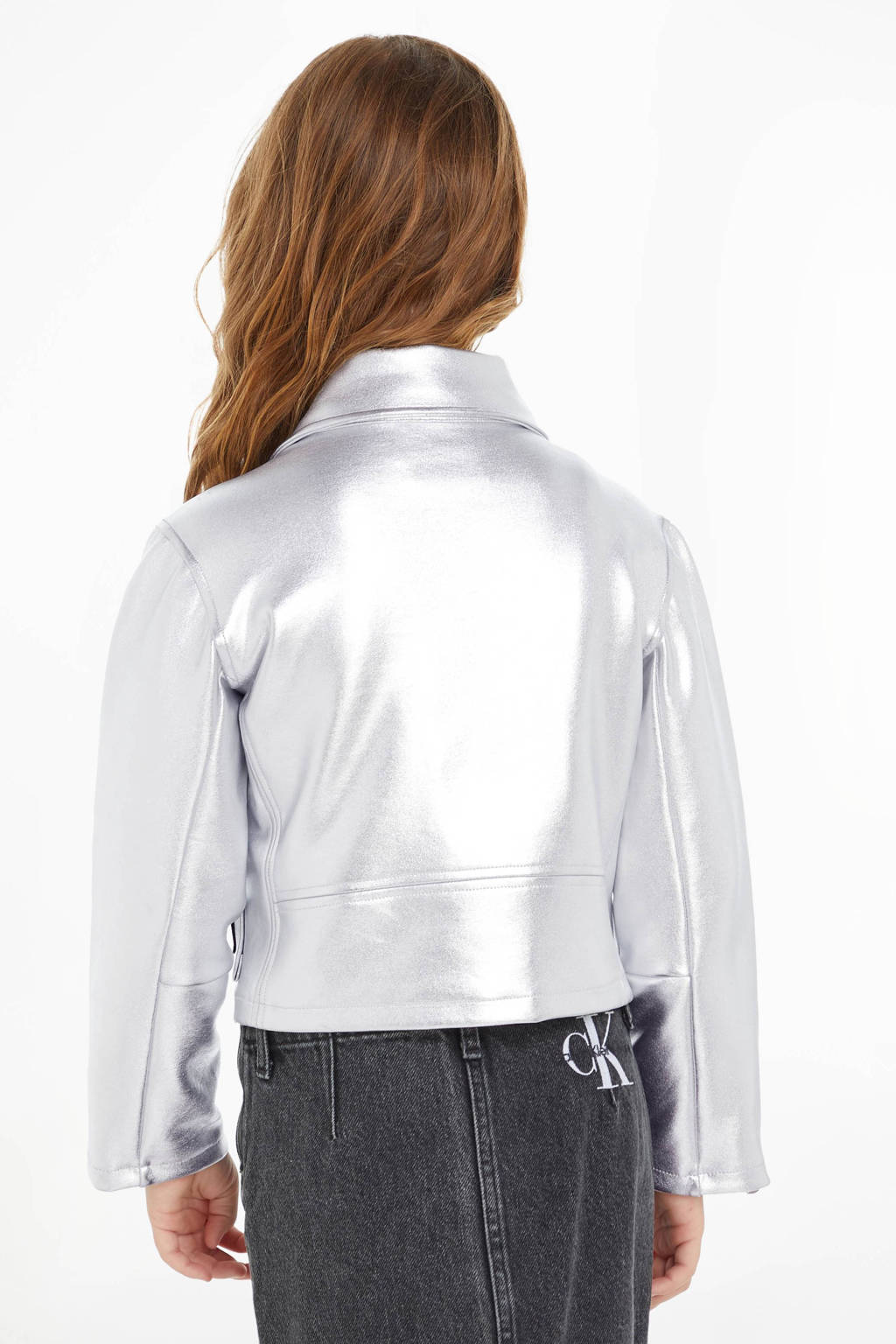 Calvin Klein zomerjas met logo zilver