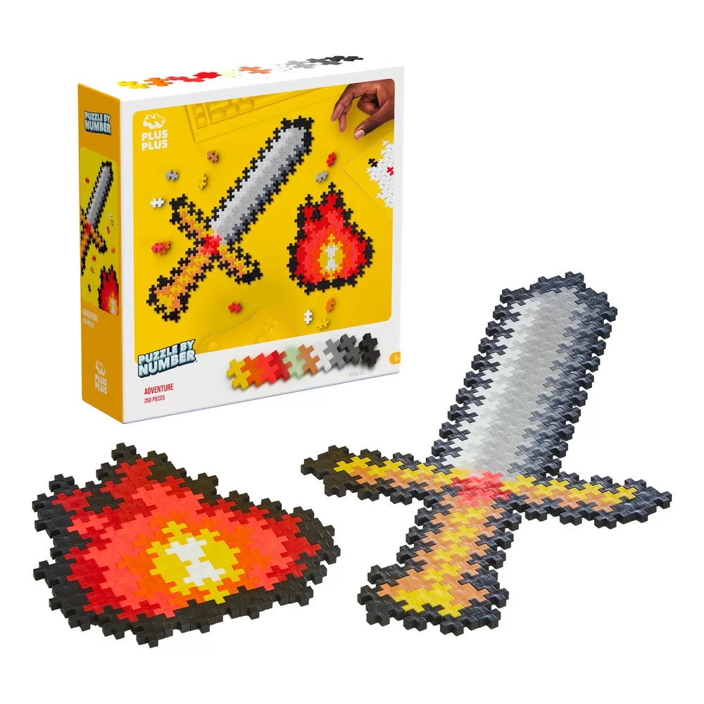 Plus-Plus Puzzle By Number Adventure - 250 stk.