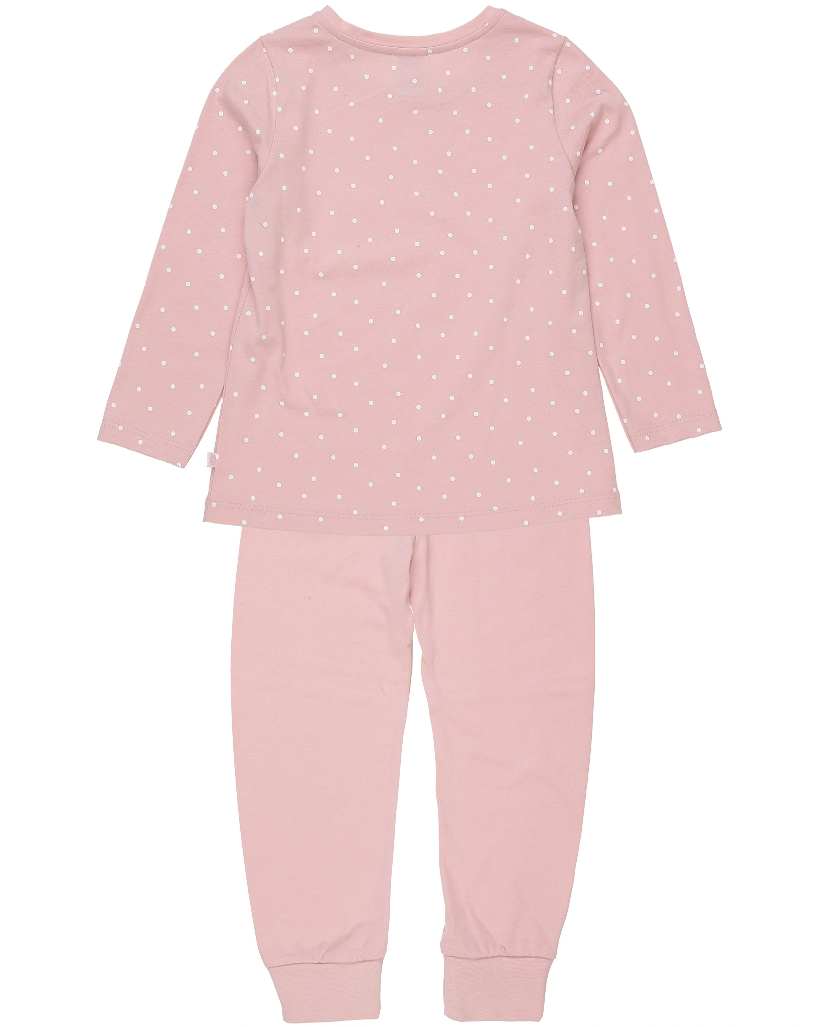 Schlafanzug WHITE DOTS lang in rosa
