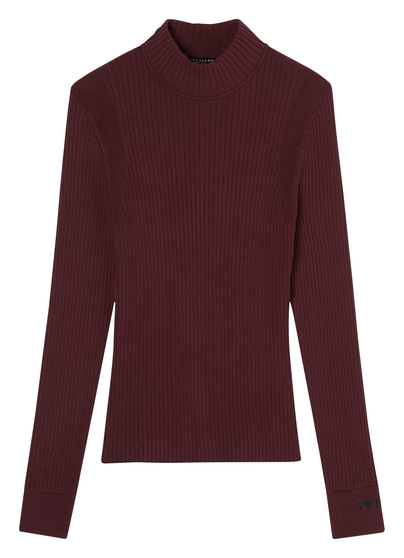 PRUDIE - Pull col rond| Rouge