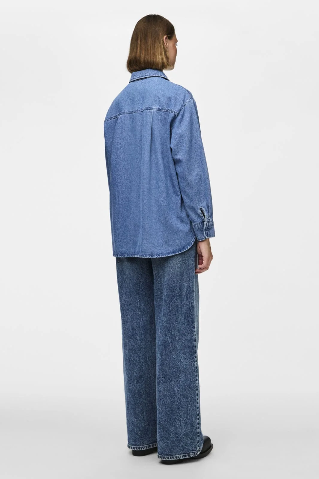 Pieces Pcmaisie Ls Denim Shirt 4544392 medium blue denim
