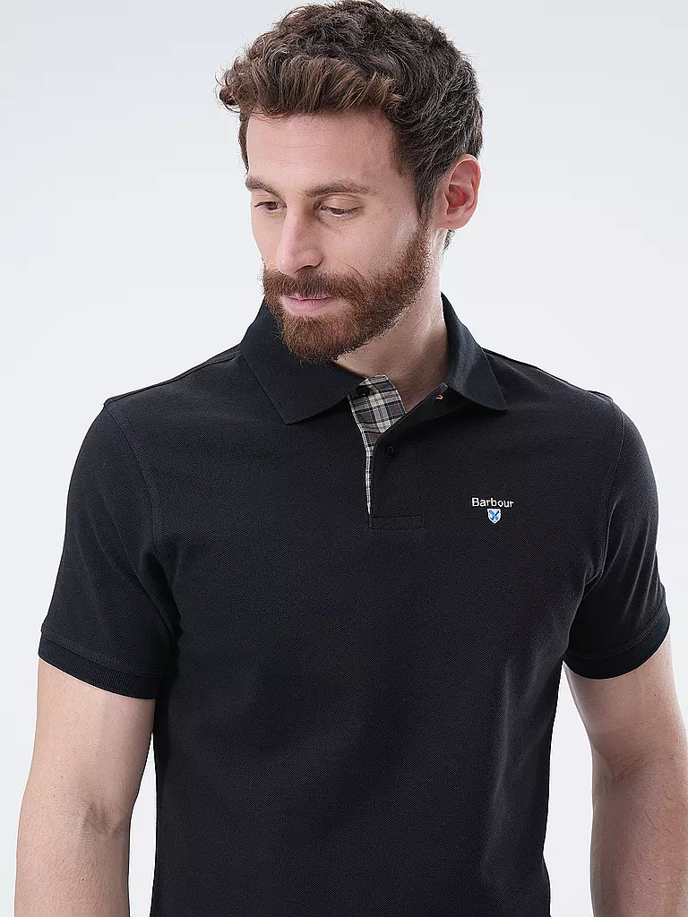 BARBOUR Poloshirt Regular Fit schwarz