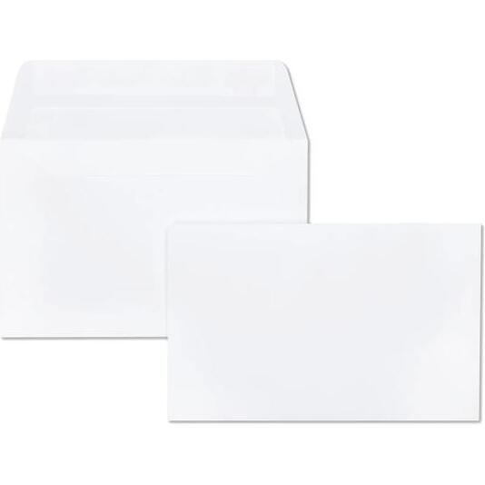 Paquet de 25 Enveloppes Blanches Doublées Triomphe 90x140mm - Auto-adhésives - 130g/m2 - Blanc