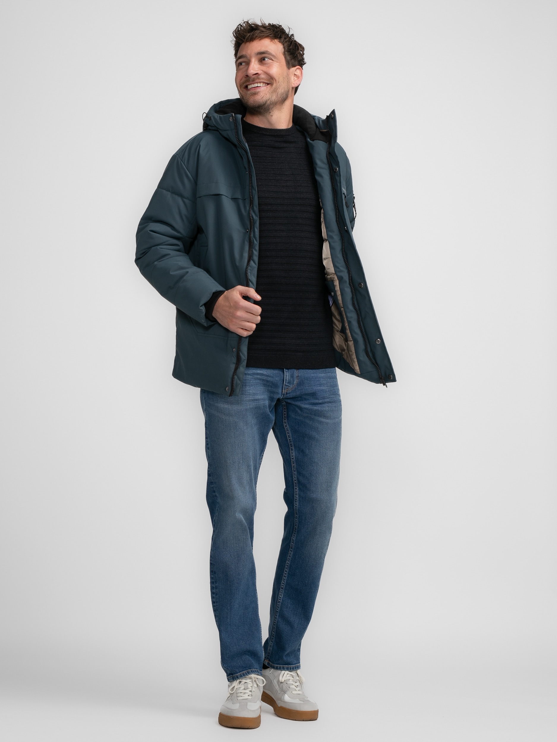 Petrol Industries Parka mit Kapuze mit verstellbarer Kapuze