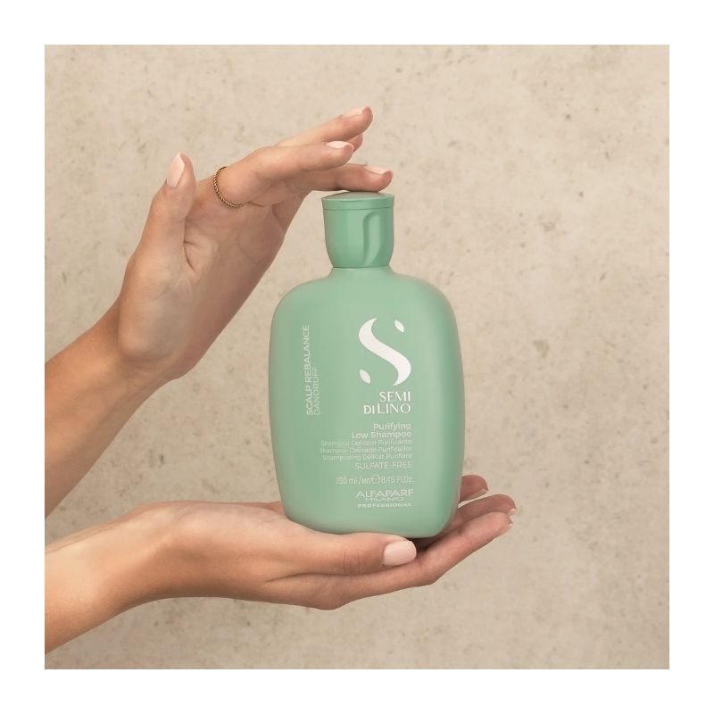 Shampooing doux purifiant pellicules sèches et grasses Scalp Semi Di Lino 250ml