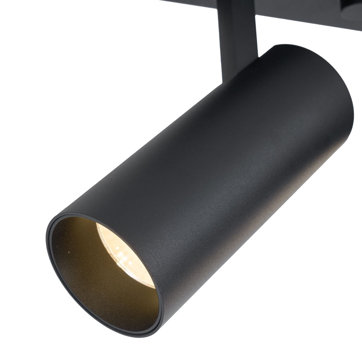 Moderne plafondlamp zwart incl. LED dimbaar 4-lichts - Tate