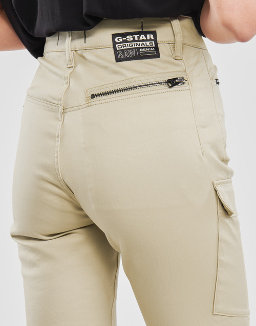 G-Star Raw - HIGH G-SHAPE CARGO SKINNY PANT WMN - Beige