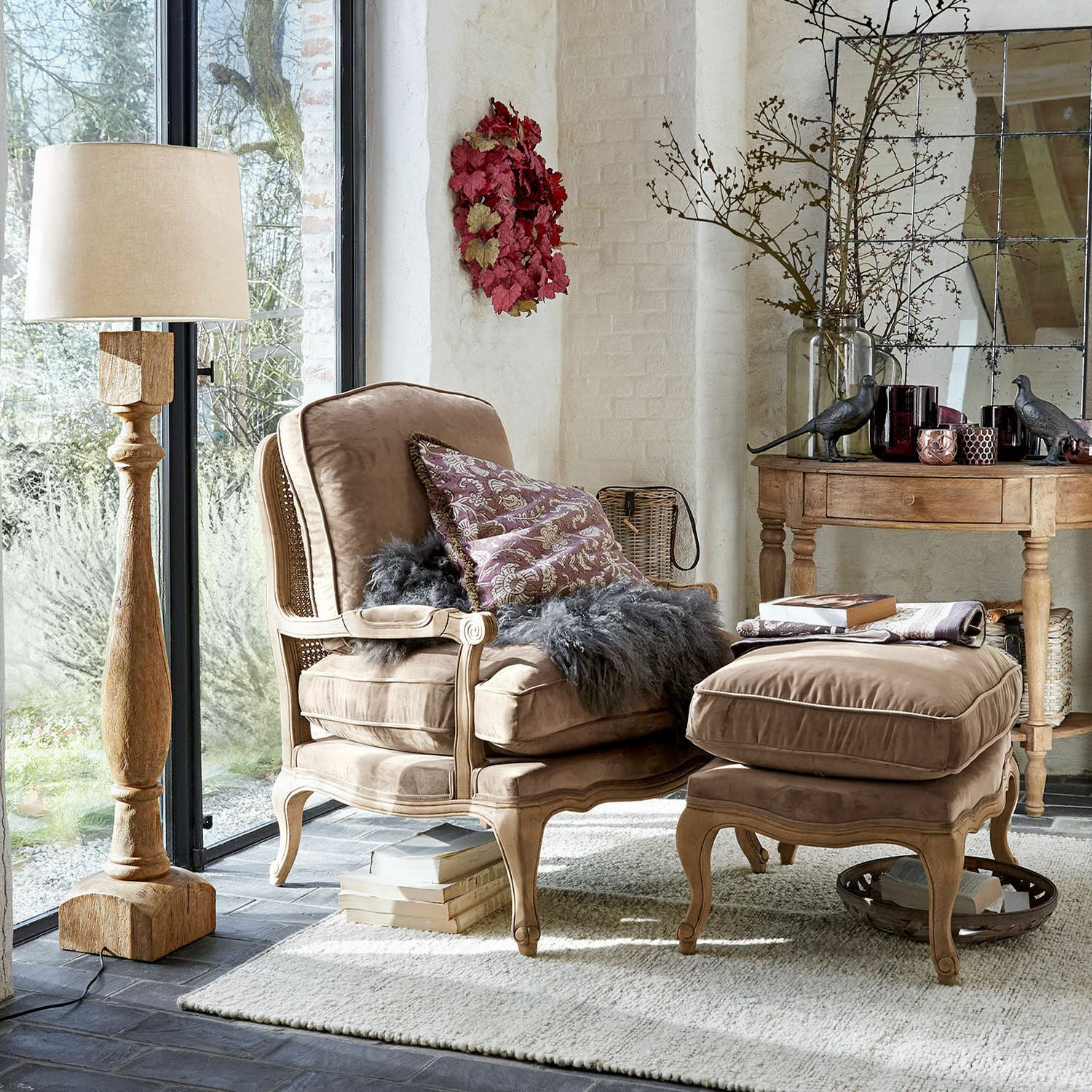Hocker Corlay taupe