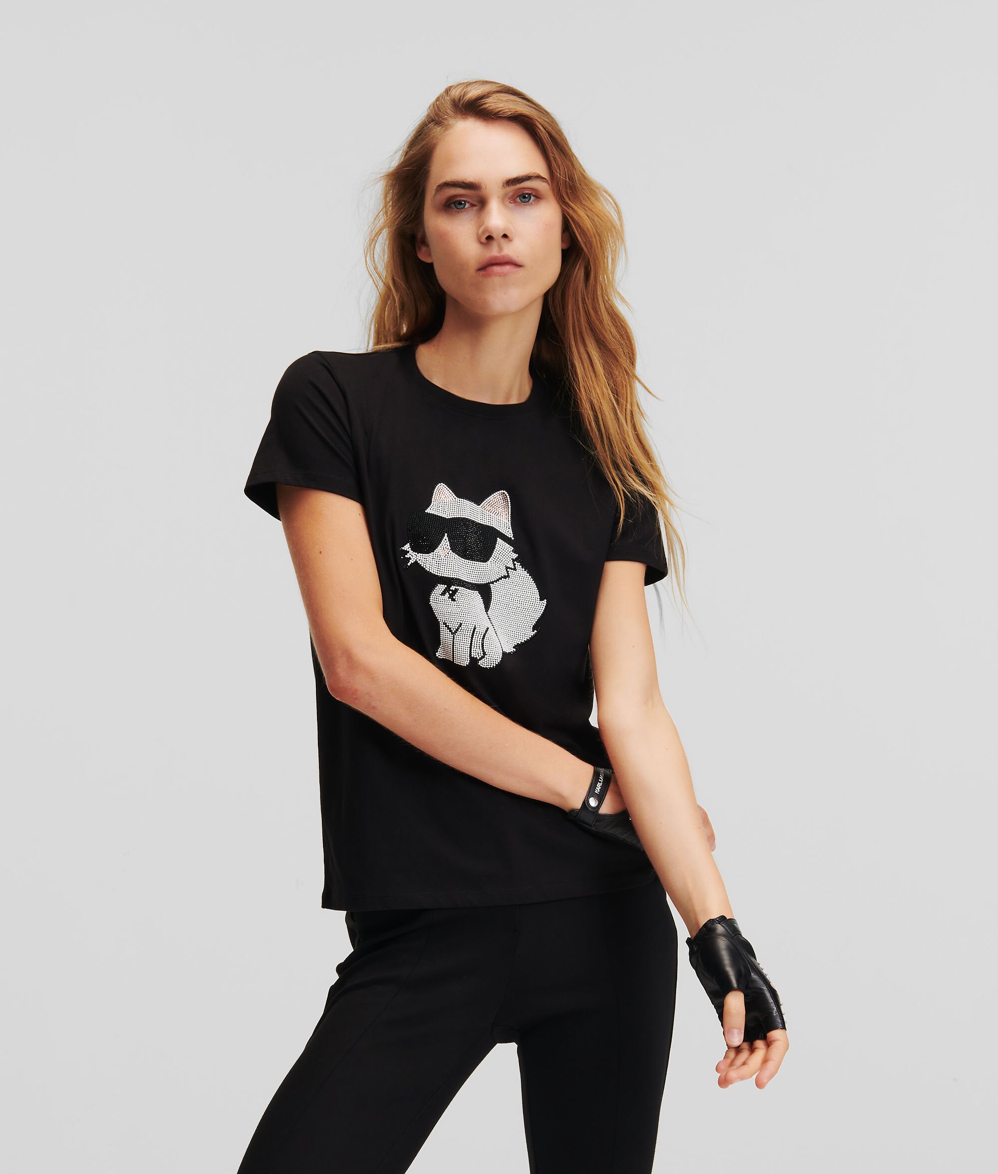 T-SHIRT K/IKONIK CHOUPETTE EN STRASS