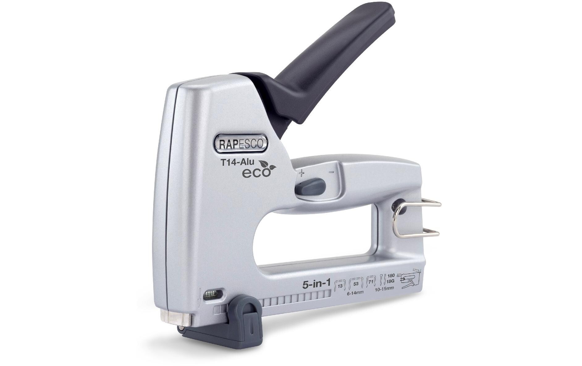 Handtacker T14 ALU ECO5 in 1 Heftklammer / Nagelpistole