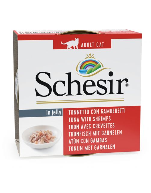 Schesir Kat Blik Gelei Vis 85 g - Kattenvoer