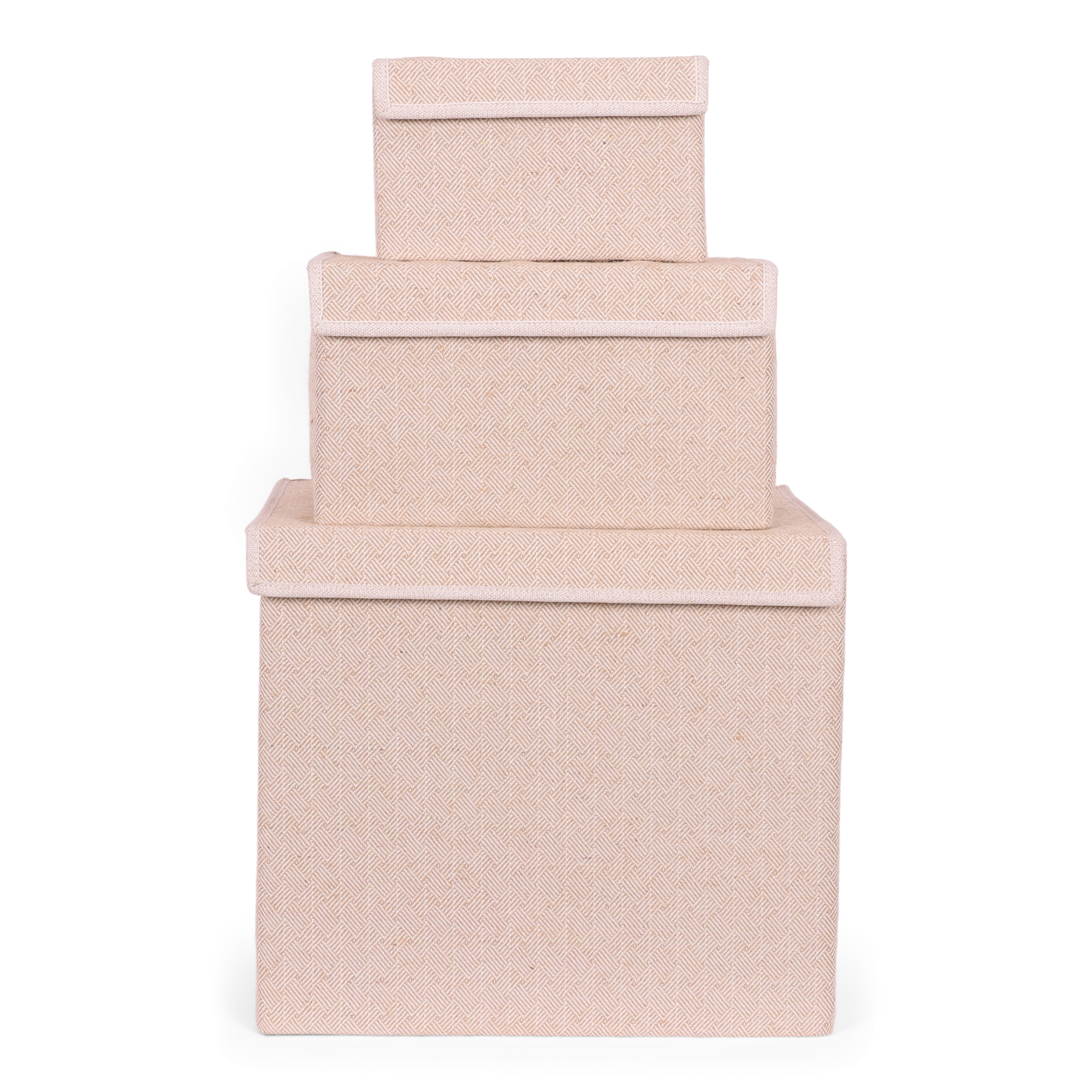 Opbergdoos Auri beige square 45x34x40cm