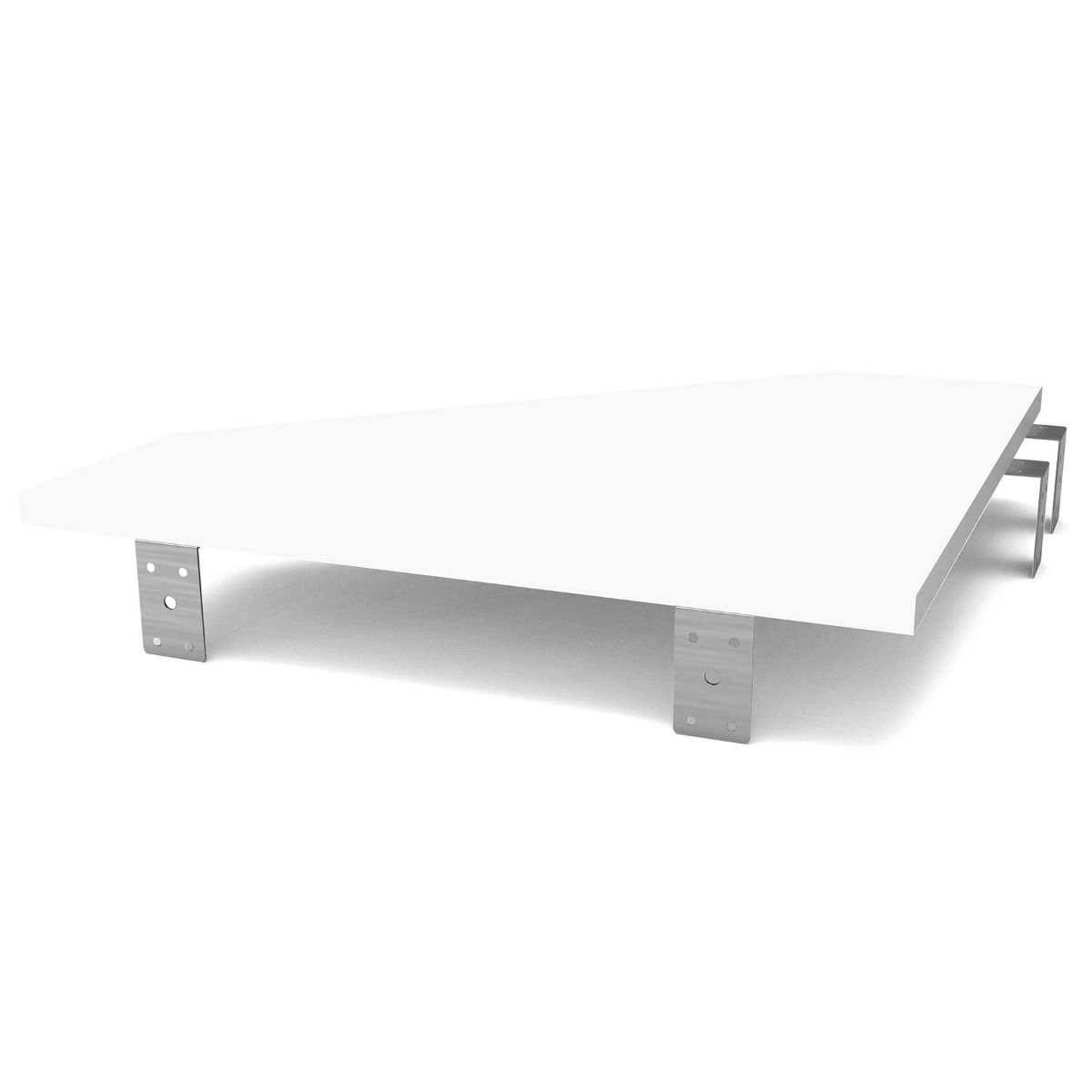 Glorious Modular Side Rack Adapter White voor Sound Desk en Workbench