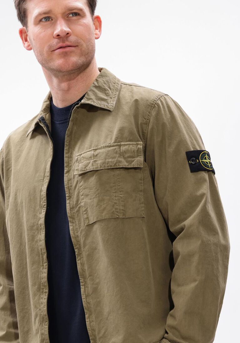 groene stone island overshirts shirts s00wn