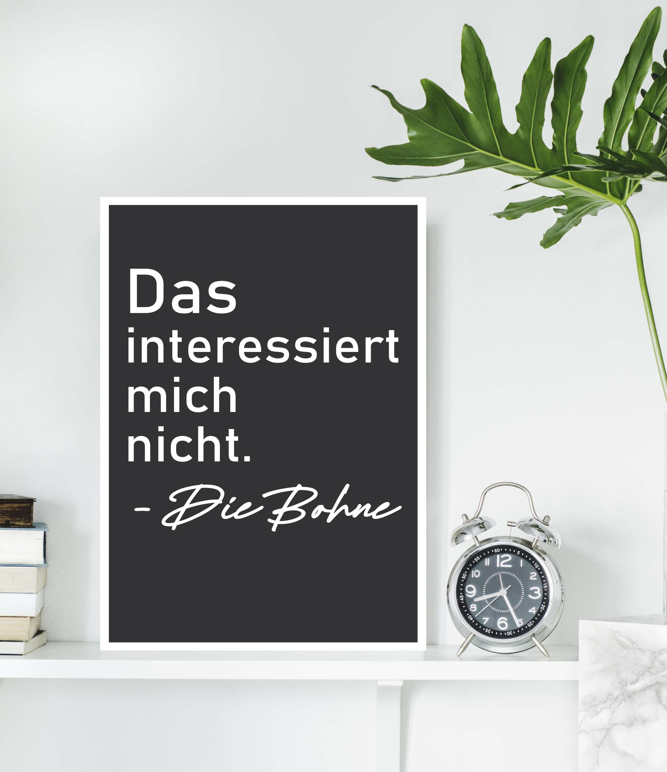 queence Metallbild »Die Bohne« Sprüche 1 Stk. tlg.