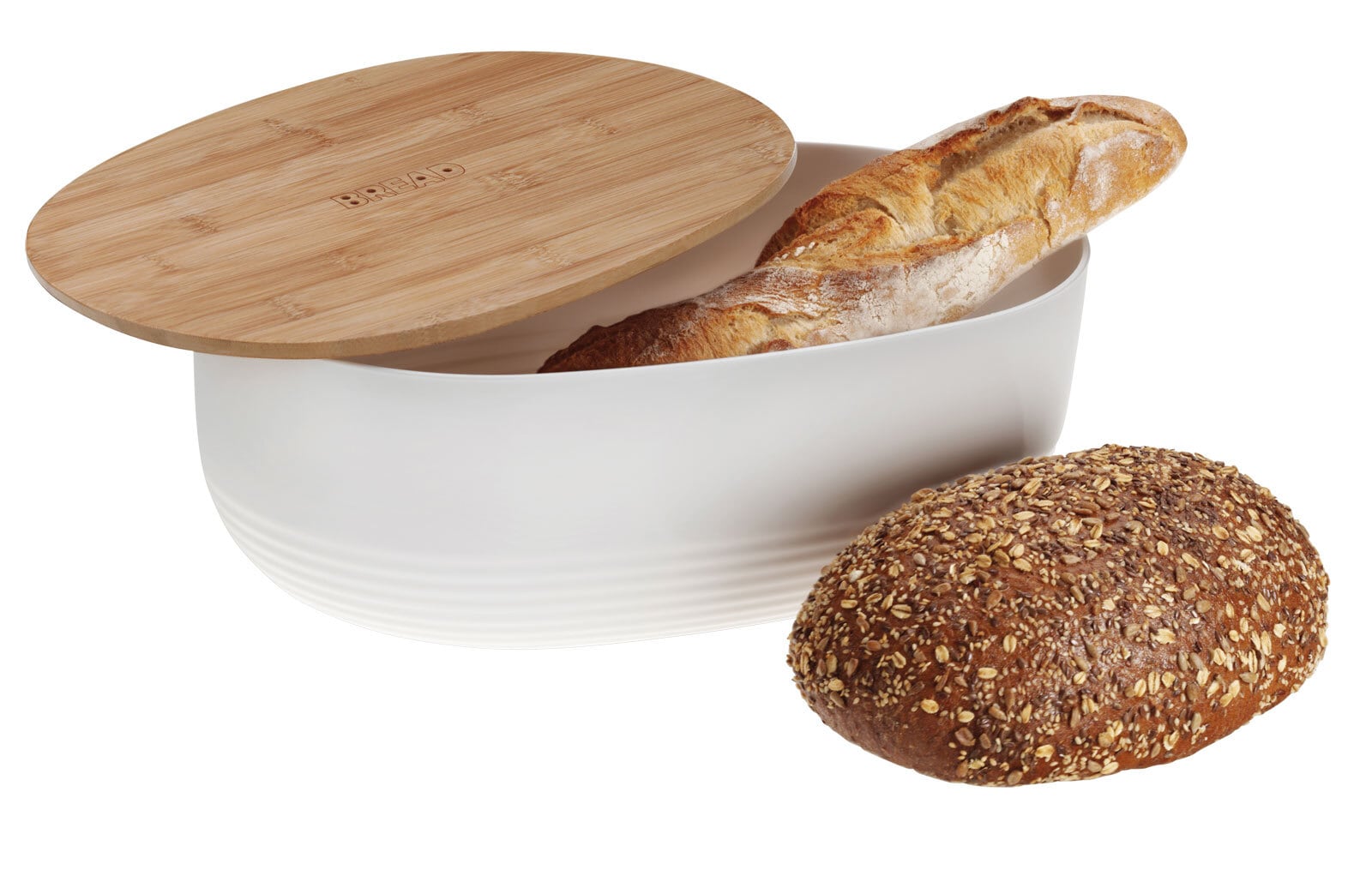kela Brotkasten NAMUR 23 x 14 x 37,5 cm Kunststoff weiß