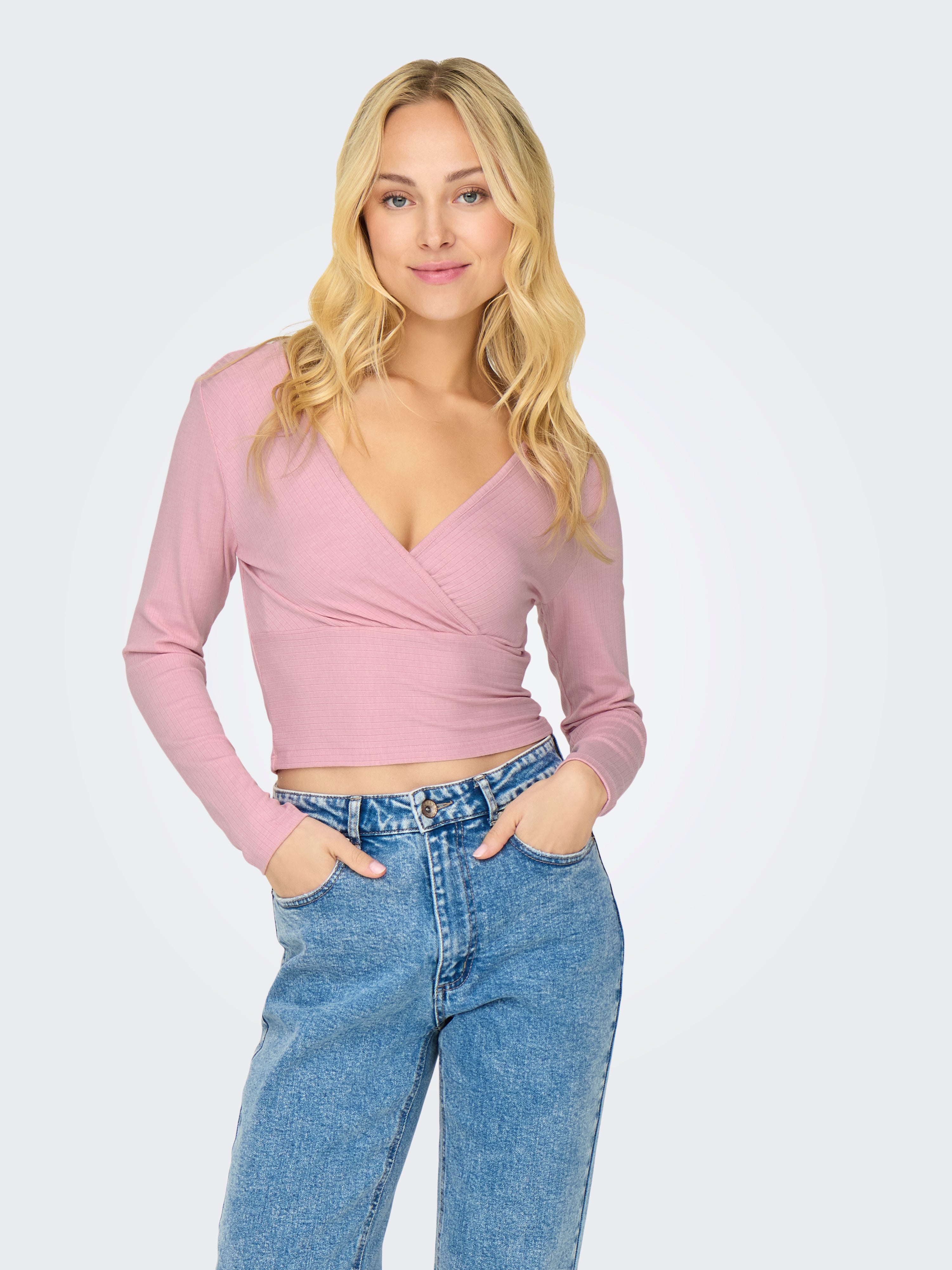 ONLFREYA Top Bleached Mauve