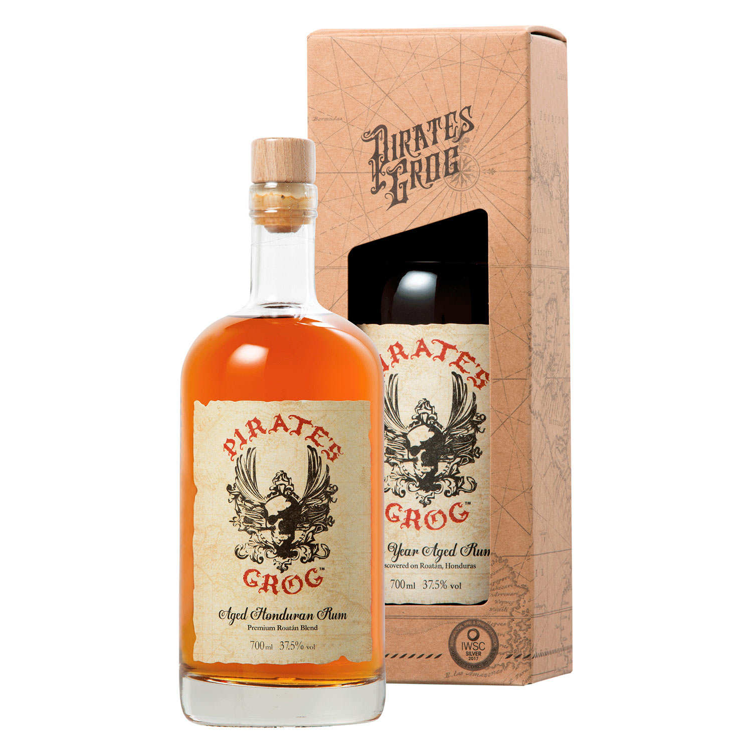Pirate's Grog 5 ans - Rhum du Honduras 37.5%