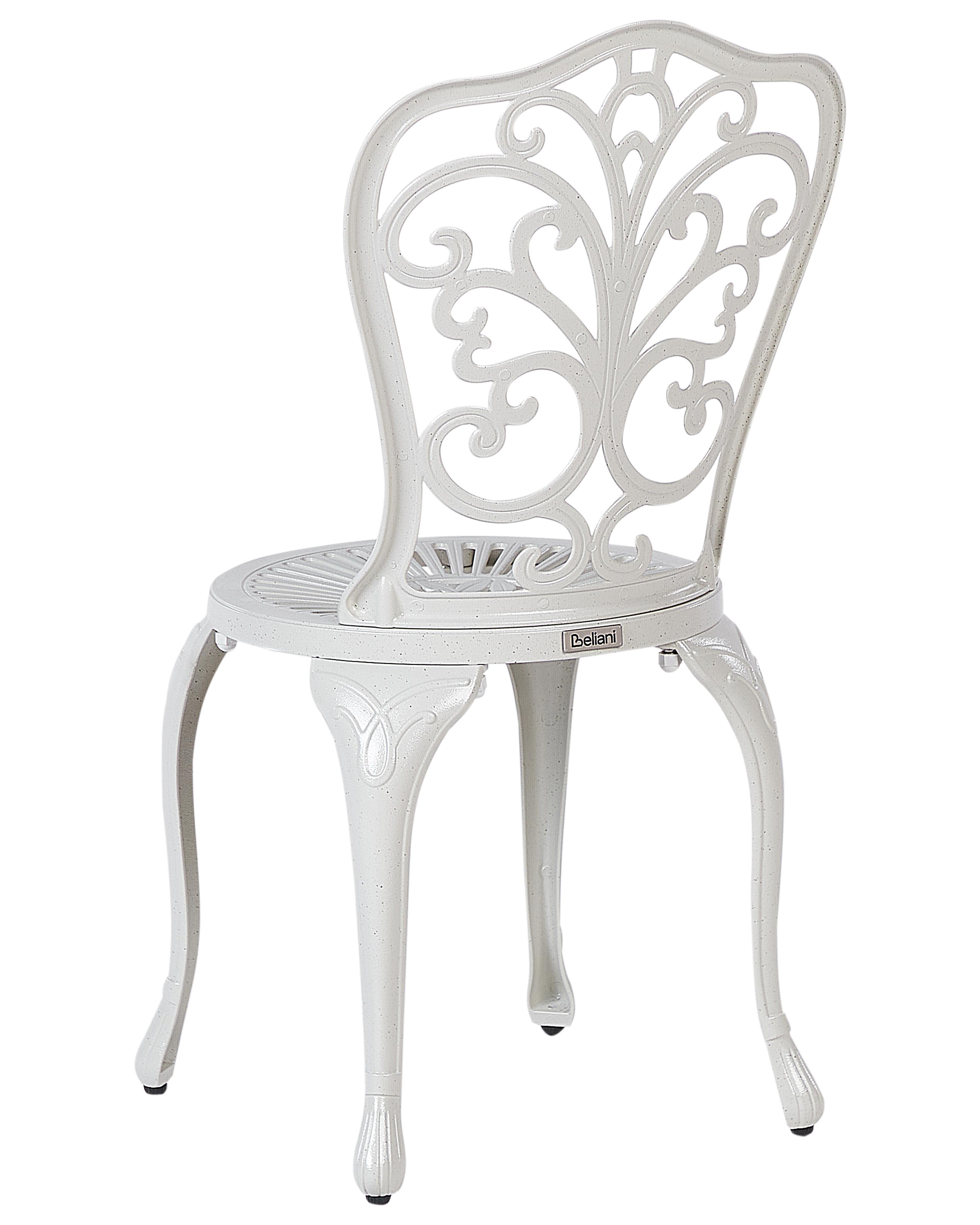 Set van 2 tuinstoelen TRIORA Metaal Gebroken wit