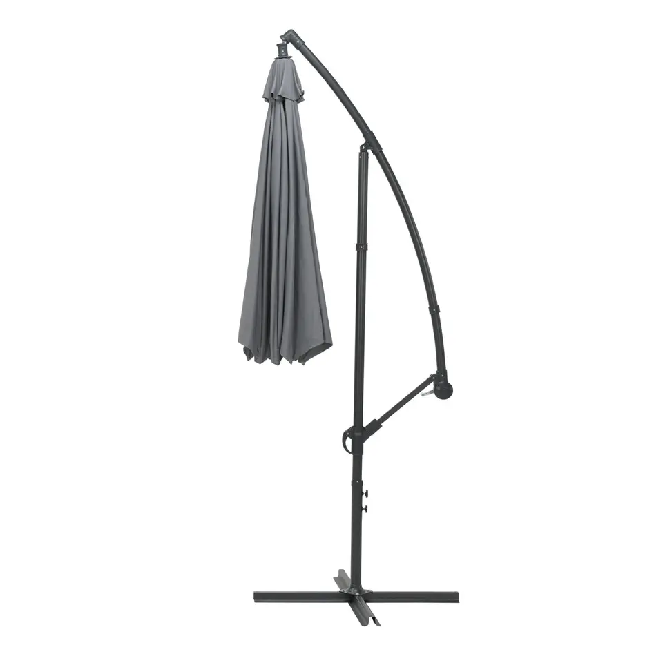 Garden Impressions Athene zweefparasol Ø300 cm - licht grijs