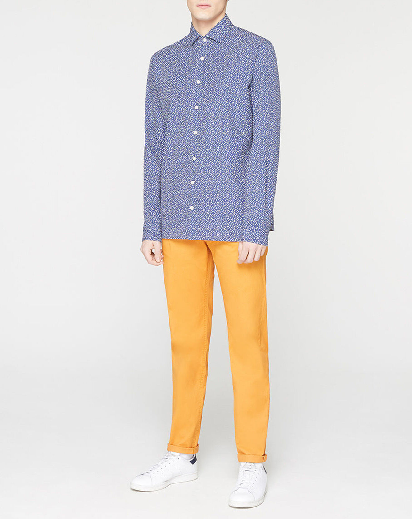 Hackett London Chemise Slim Fit imprimée bleu foncé