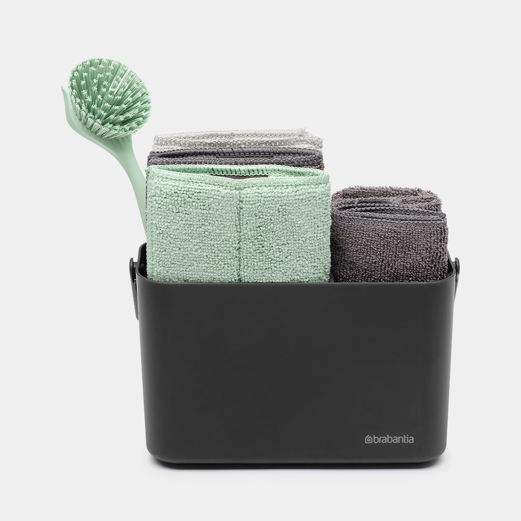 SinkSide Schoonmaakset: schoonmaakbakje, bordenschraper, afwasborstel,