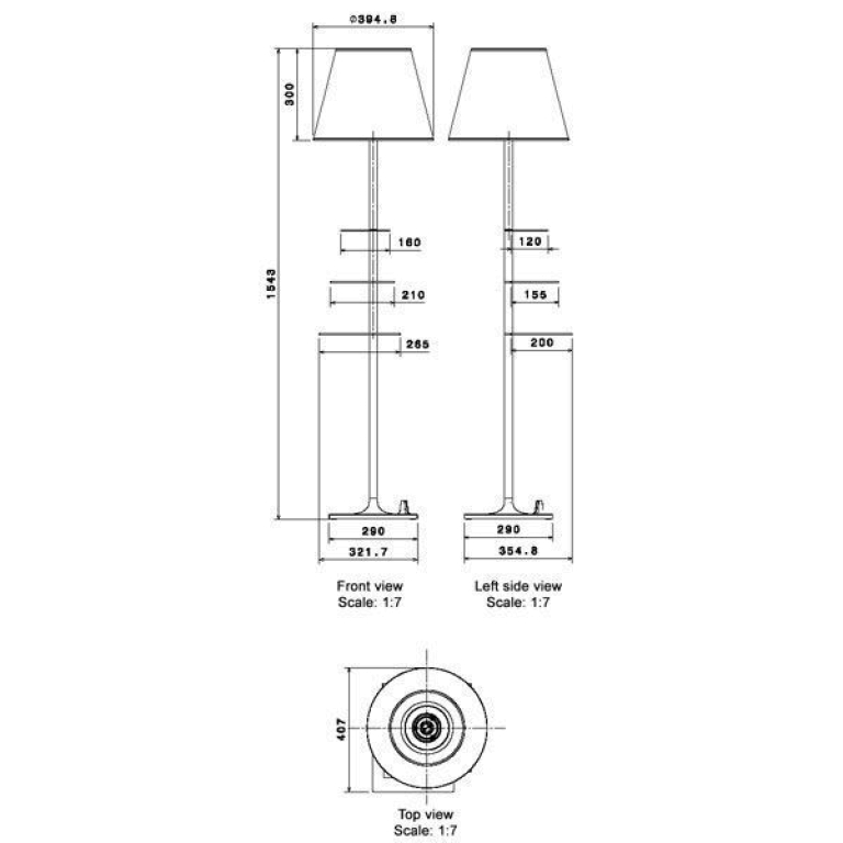 Flos Bibliotheque Nationale vloerlamp gealuminiseerd brons