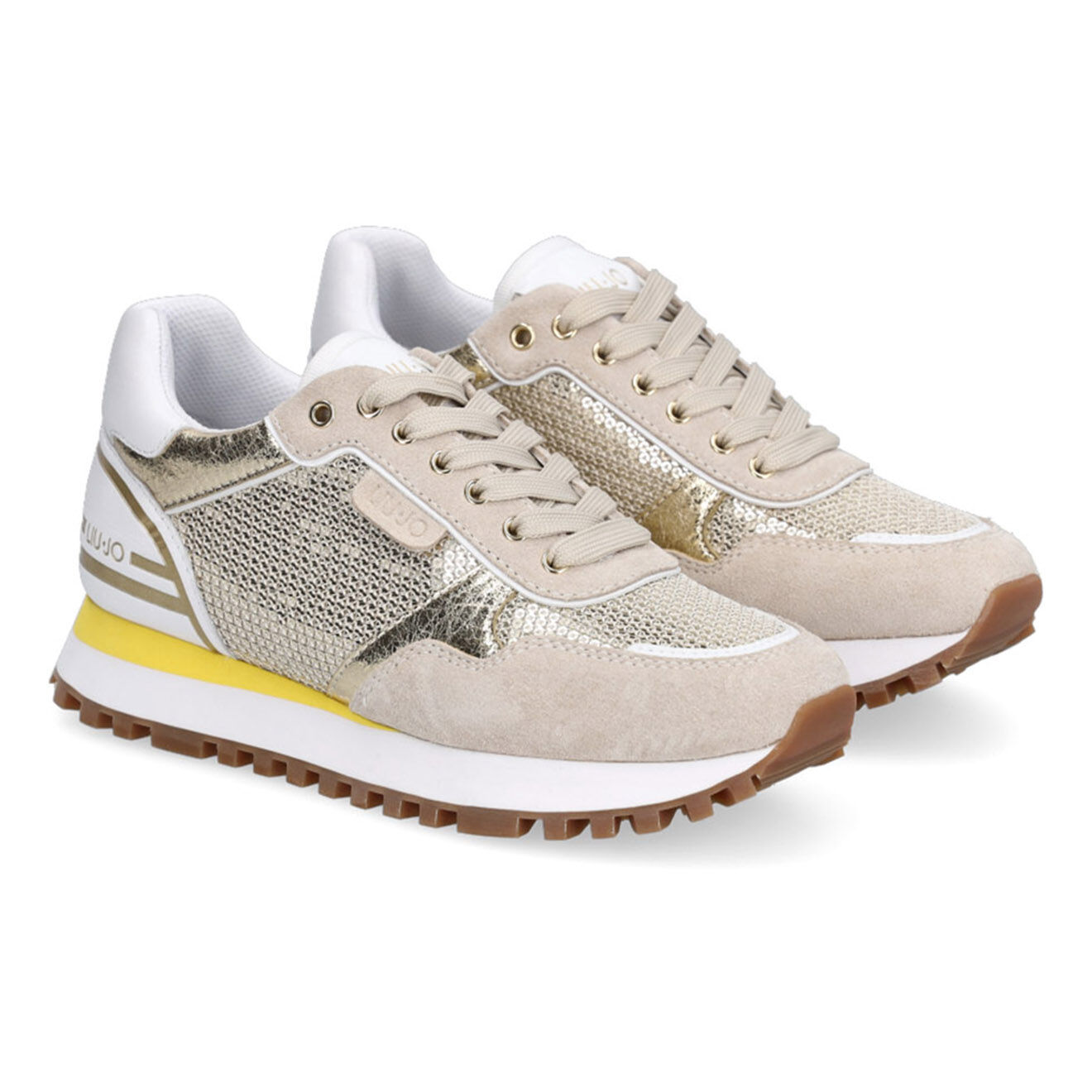 Liu-Jo Sneakers en Cuir Agathe beiges