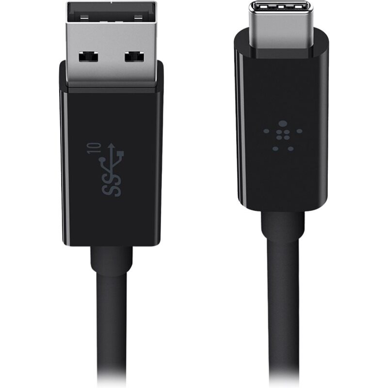 Belkin USB-A - USB-C, 0.9m câble USB USB 3.2 Gen 2 (3.1 Gen 2) 0,9 m USB A USB C 10 Gbit/s Noir