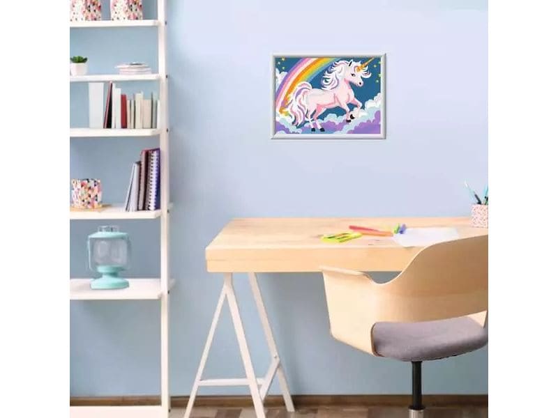 Ravensburger Malen nach Zahlen CreArt Pink Unicorn Kunst-Set mit Malvorlage