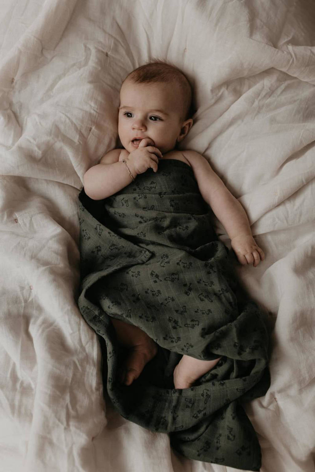 hydrofiele swaddle 80x80 cm Dark Green