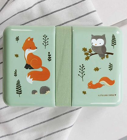 A Little Lovely Company Brotdose - 850 ml - Forest Friends Sage