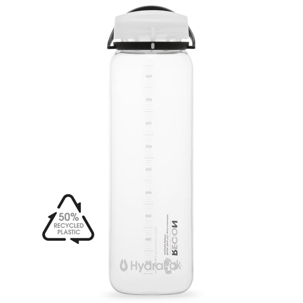 Gourde HYDRAPAK BOUTEILLE RECON 1L CLEAR/BLACK/WHITE