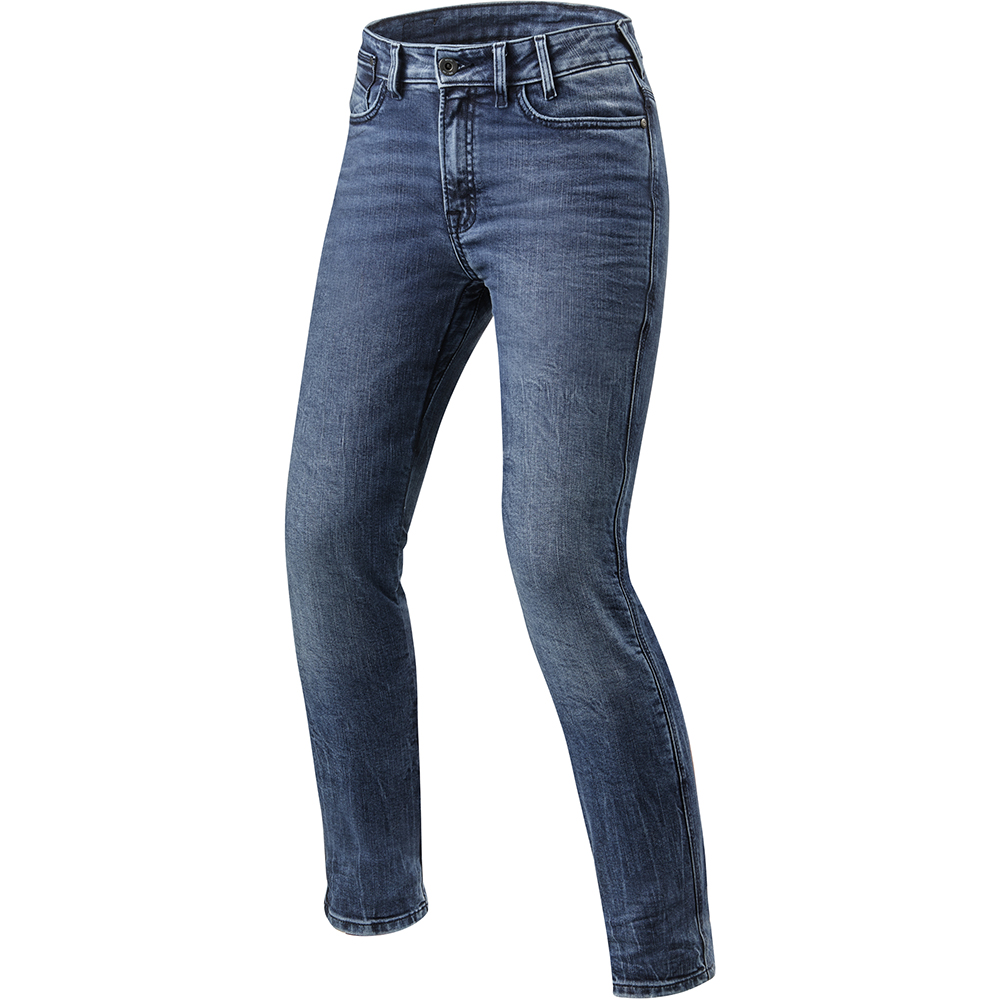 Rev'it - Jean femme Victoria Ladies SF - court Bleu