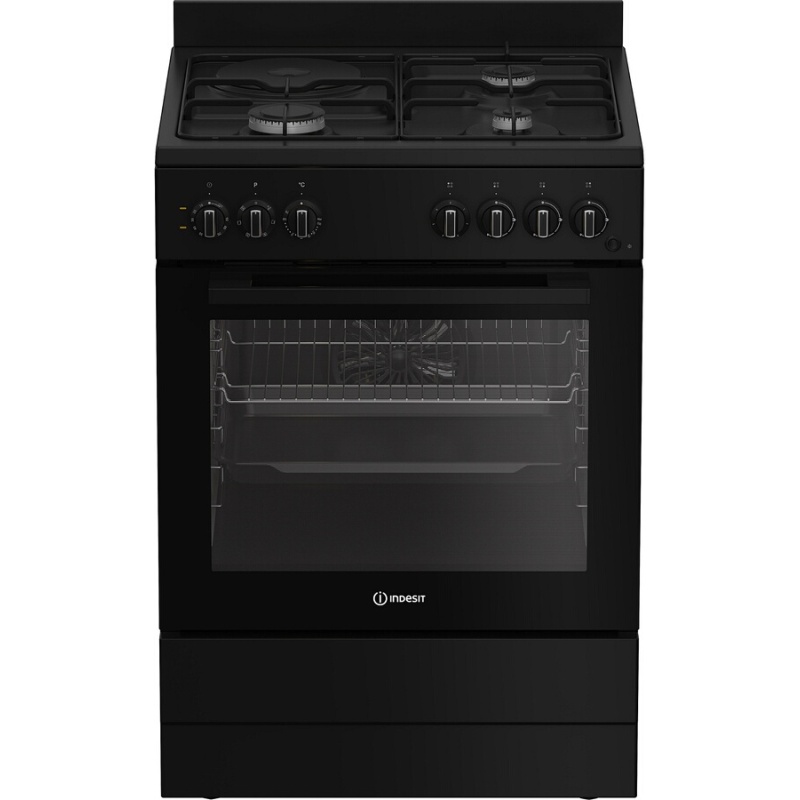 Cuisinière mixte Indesit I6M5PCB Noir