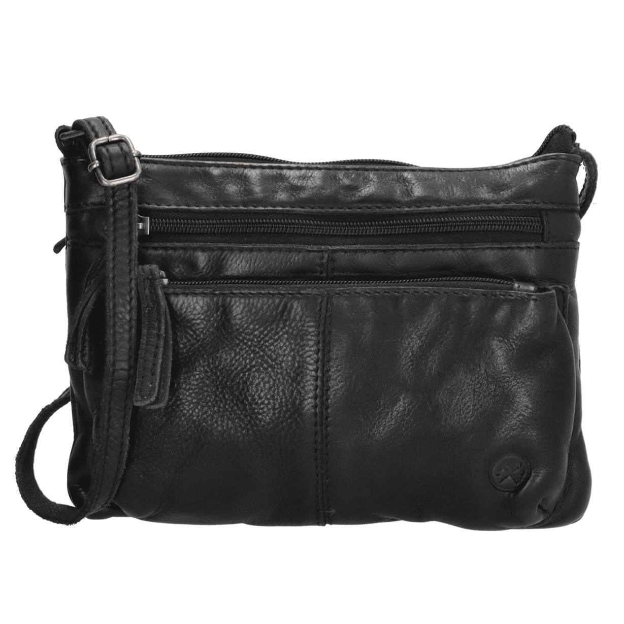 Hide & Stitches Paint Rock Schoudertas Zwart