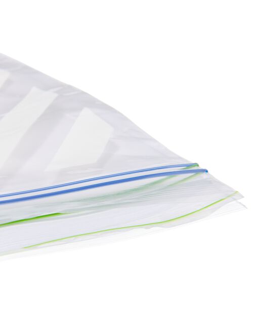 15 sacs refermables 3L avec zips et fond
