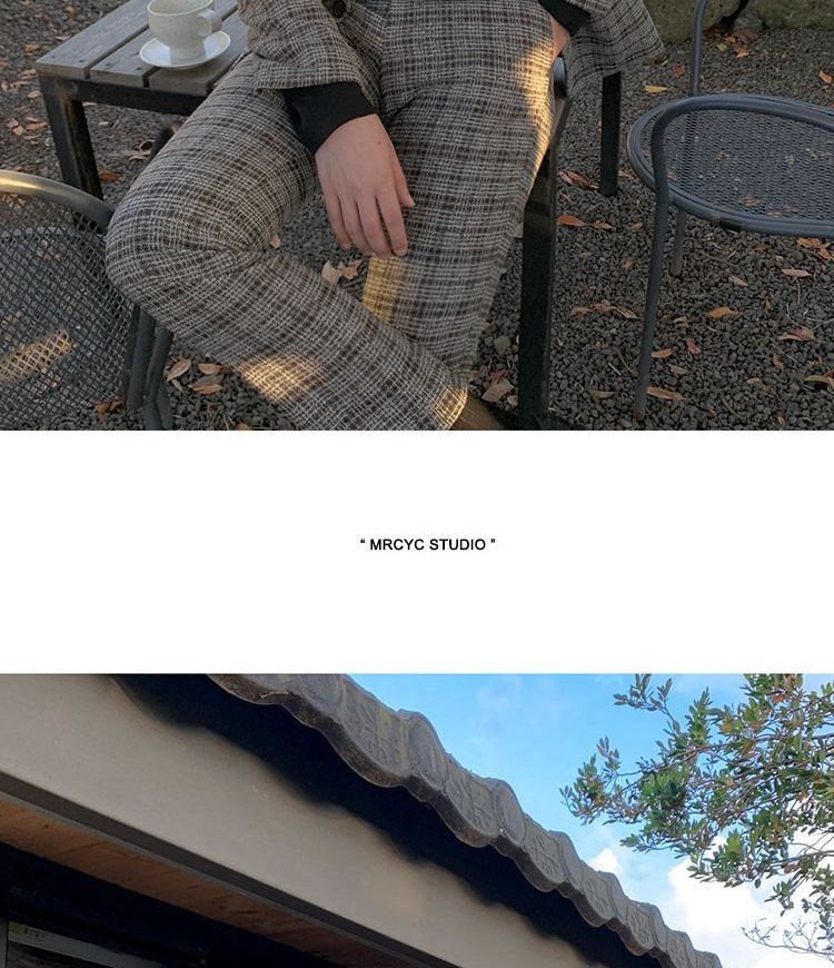 MRCYC - Geruite blazer / pantalon