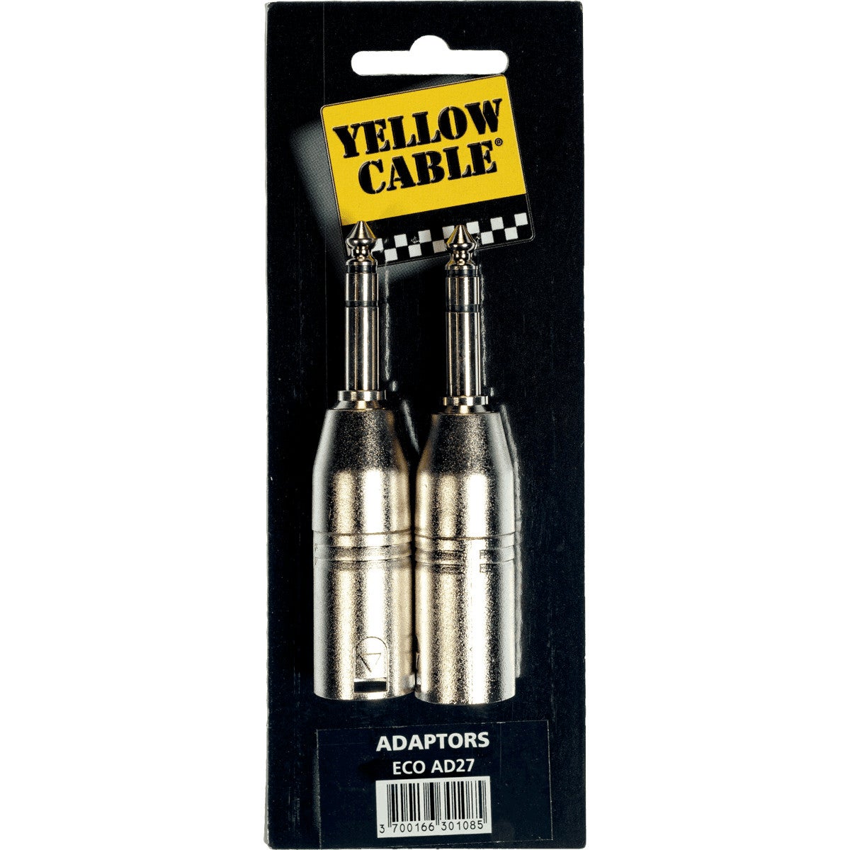 Yellow Cable AD27 6.3 mm TRS Jack male - XLR male verloopplug (2 stuks)