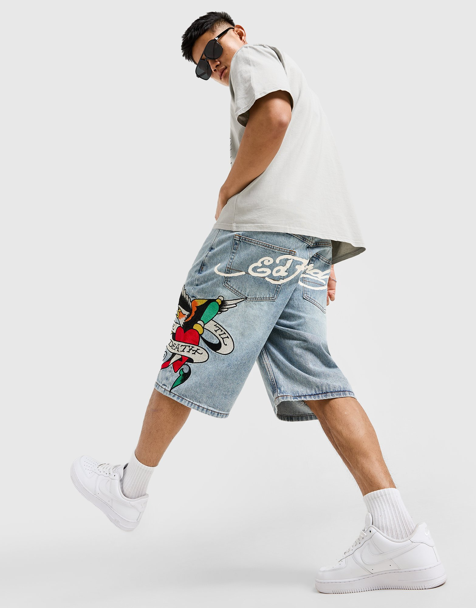Ed Hardy Short Denim Homme